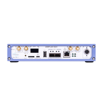 Ettus USRP N321 Compatibel. 2 TX/RX-kanalen, RF 3 MHz-6 GHz, 200 MHz BW elk, 1 × QSFP+, 2 × SFP+, 1 × RJ45, USRP Software Defined Radio Device.